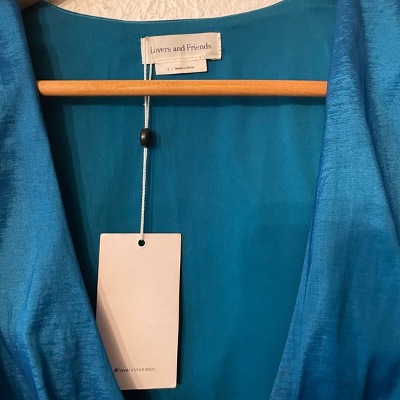NWT Lovers + Friends LORENZA Blue Mini Dress Size Small - Picture 7 of 12